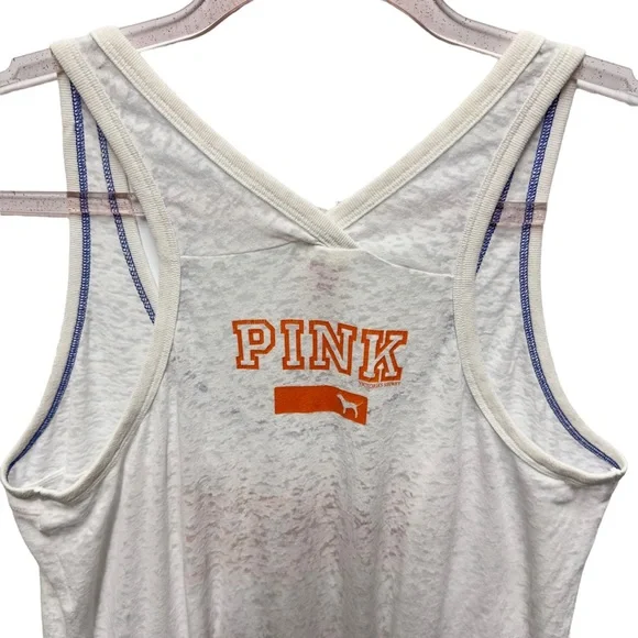 PINK Victoria's Secret UF Gators Campus Racerback Tank Top Burnt Out Tee - Picture 5 of 8